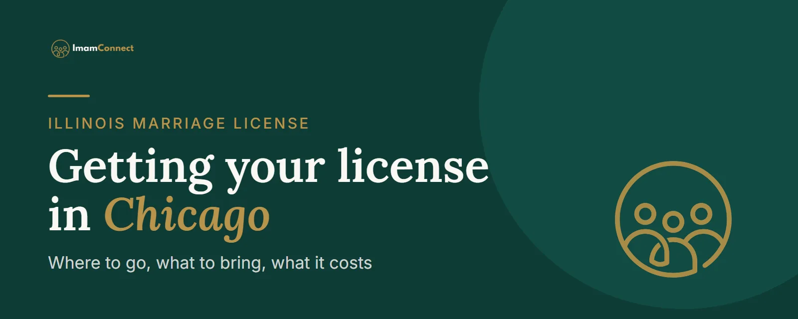 Marriage license in Chicago, Illinois