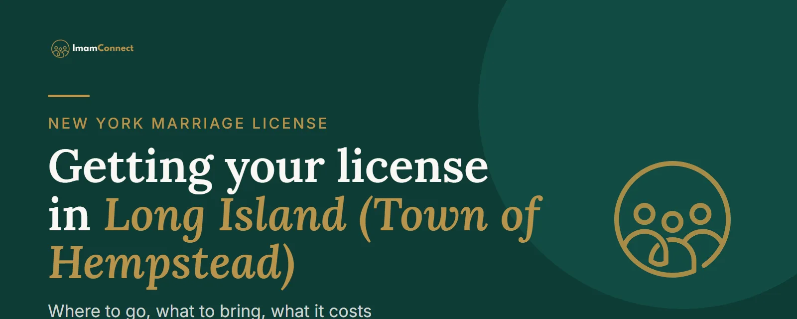 Marriage license in Long Island, New York